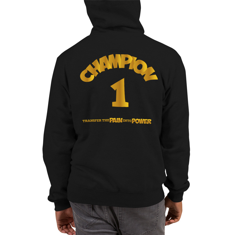 Download Pain Power Champion Hoodie Pain Power Productions PSD Mockup Templates